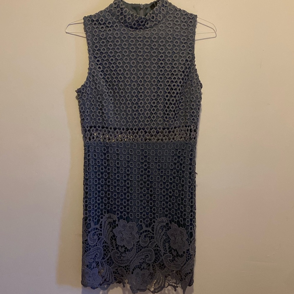 Vintage Mod Cut Out Layered Cocktail Dress Women’s Size 8